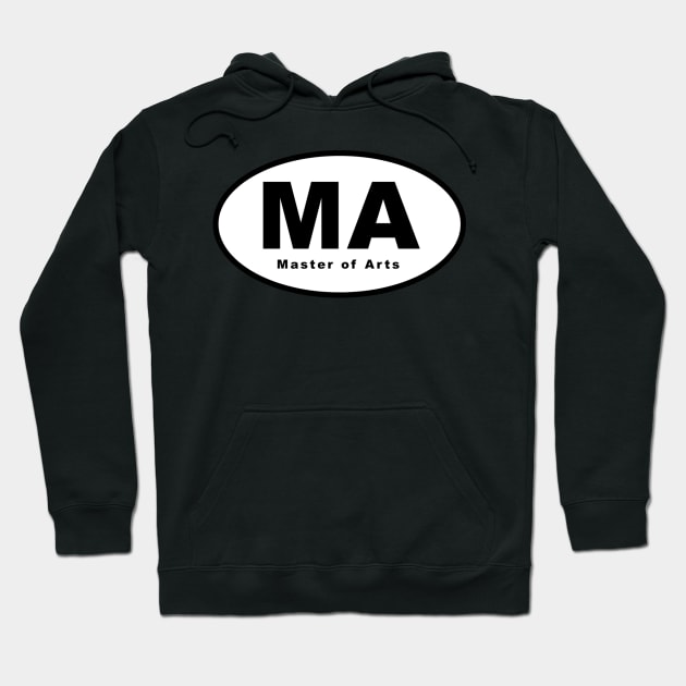 MA (Master of Arts) Oval Hoodie by kinetic-passion